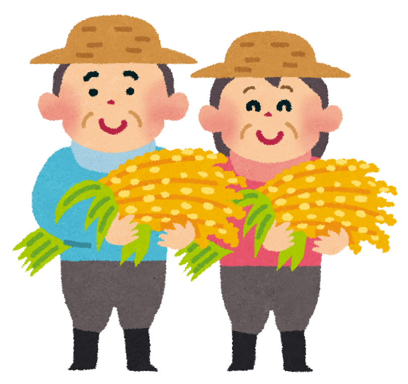 米農家のイラスト
